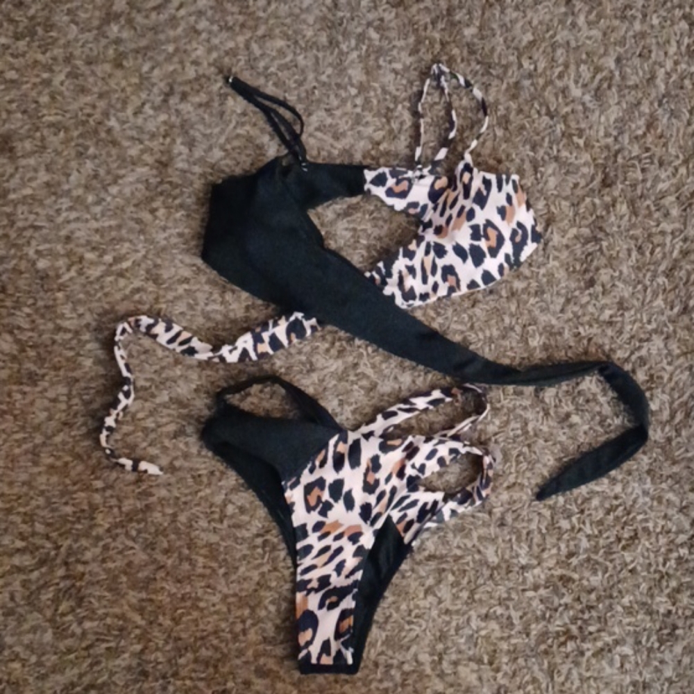 Cheetah print bikini